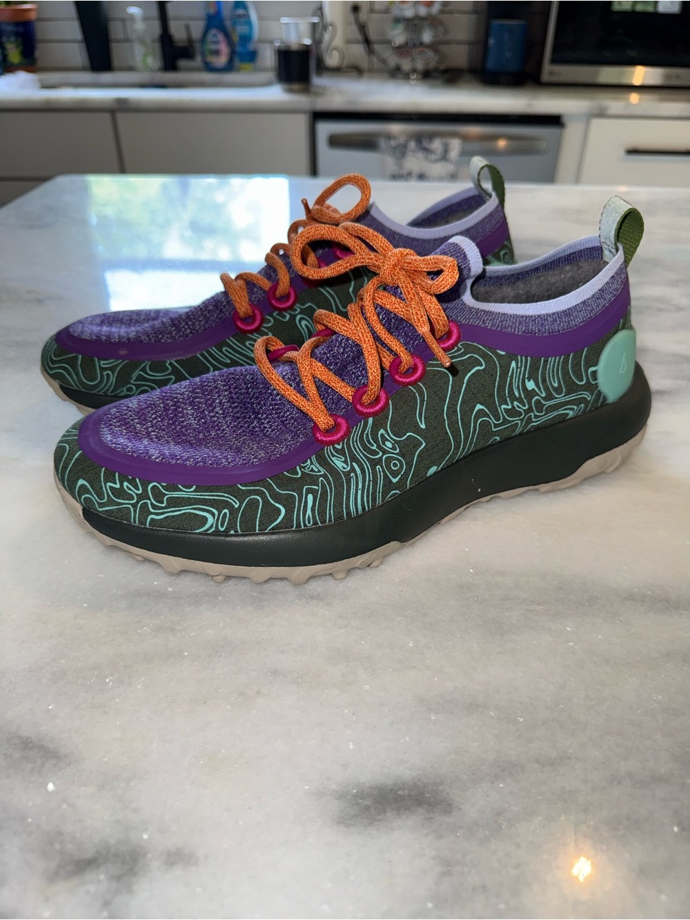Allbirds Trail Runner SWT Shoes-Forager Green Purple-Limited Edition-Men's SZ 9